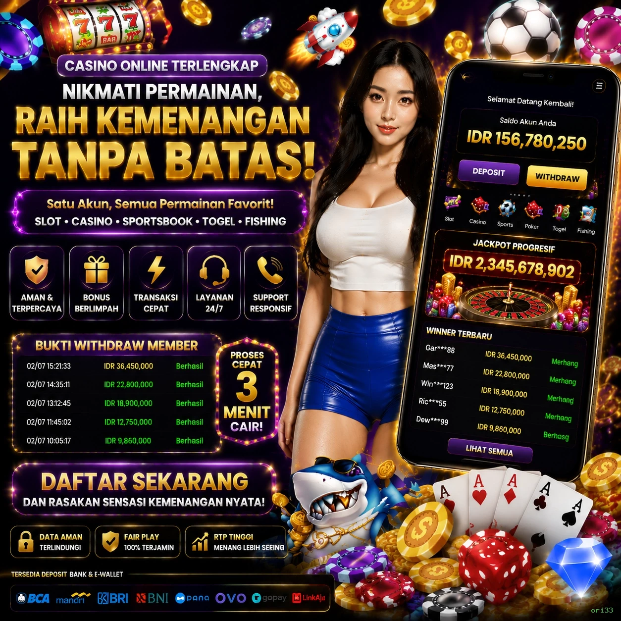 ori33 Bonus Menarik